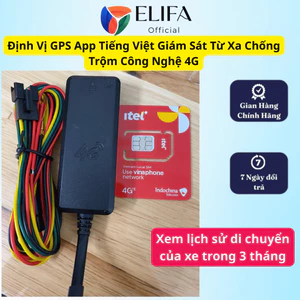 Định Vị GPS T8 pro 4G (GPS tracker ) Cho Xe Máy Ô Tô - App Tiếng Việt, Giám Sát Từ Xa, Chống Trộm