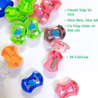 Chuốt Bút Chì Có Nắp XL-334  Có Nắp – Lưỡi Sắc Bén, Có Hộp Đựng Vỏ, Nhiều Màu Dễ Thương Cho Học Sinh