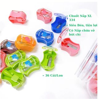 Chuốt Bút Chì Có Nắp XL-334  Có Nắp – Lưỡi Sắc Bén, Có Hộp Đựng Vỏ, Nhiều Màu Dễ Thương Cho Học Sinh