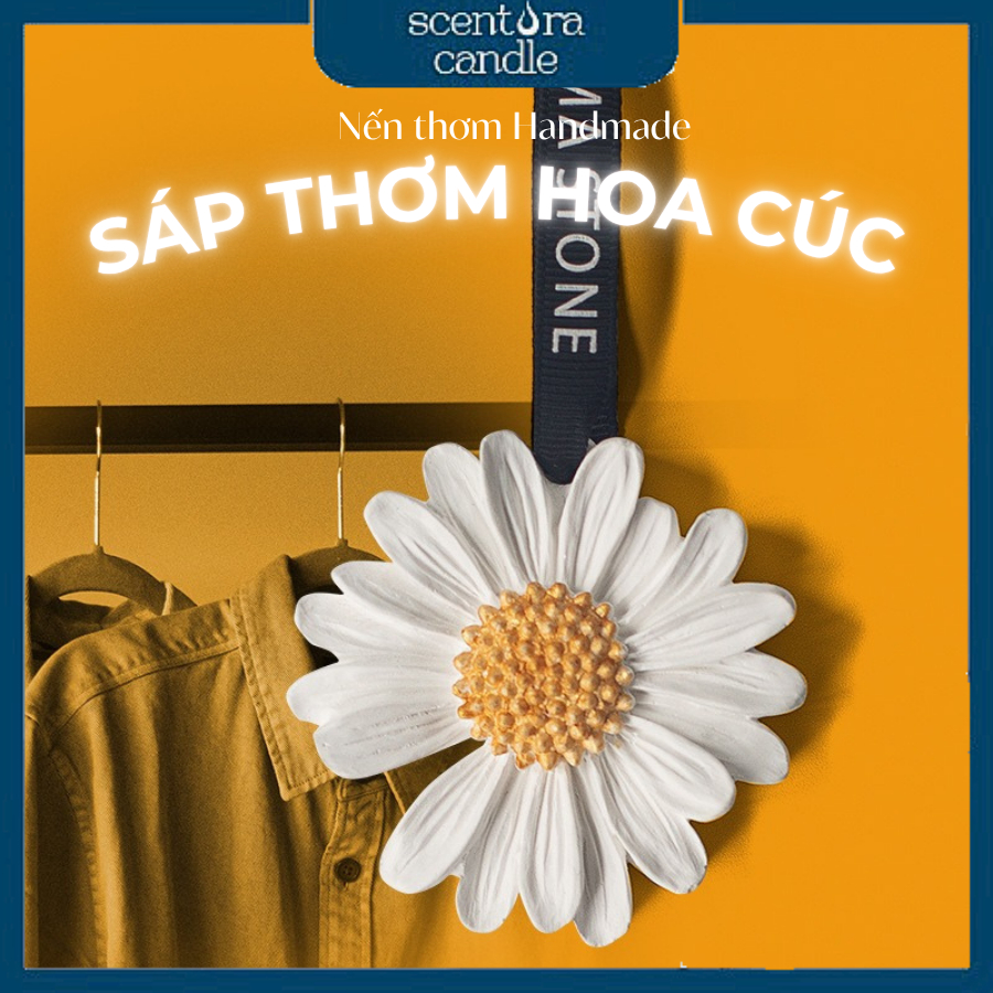 Sáp thơm Hoa Cúc nhiều màu khử mùi trang trí, decor phòng, treo tủ, quà cưới, quà tặng sự kiện