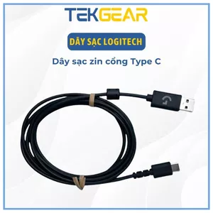 Dây Sạc Type-C Logitech - Dây Cáp Dành Cho G Pro X Superlight 2, G502 X Lightspeed, G502 X Plus