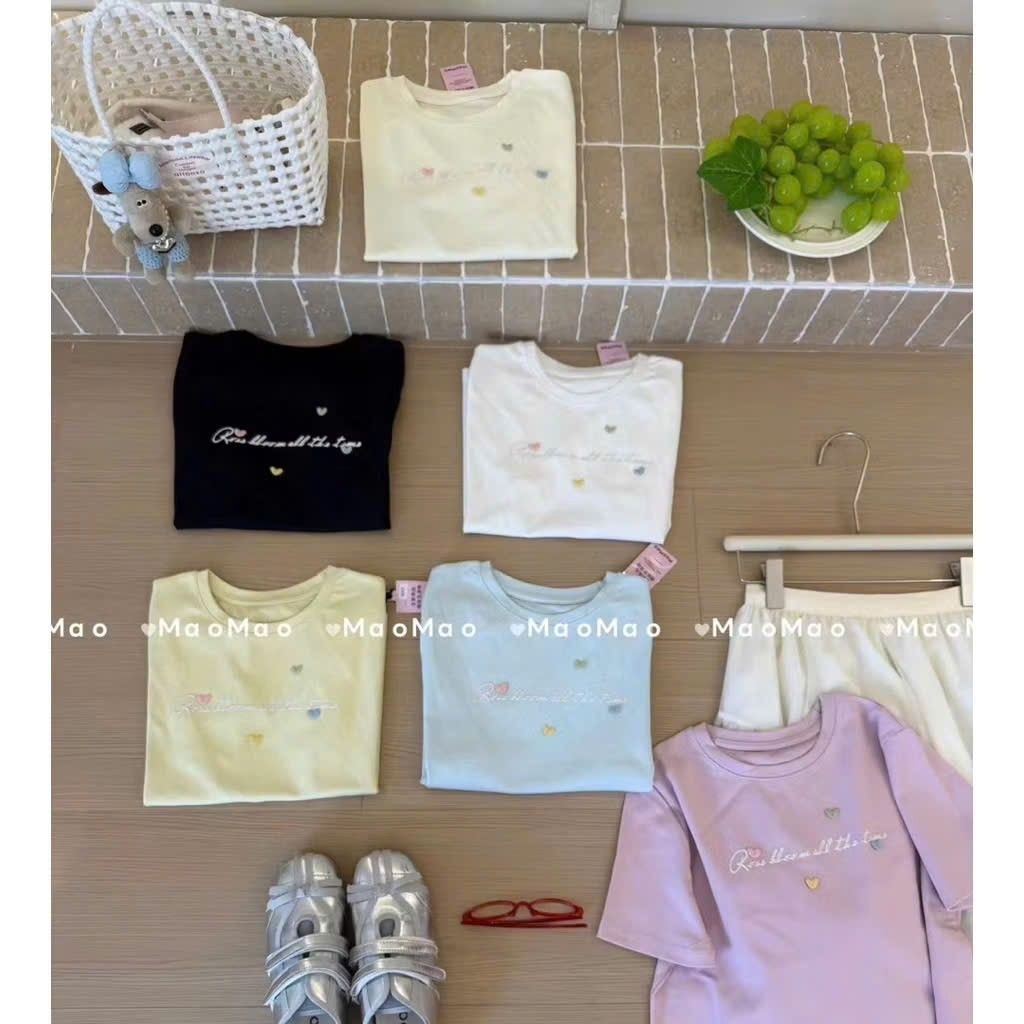 [𝑯𝒂 𝑨𝒏𝒉] Áo Cộc Phông Chữ Nhiều 💞 QCL1