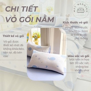 Bộ Chăn Ga Gối Cotton Đũi Windy M2T Bedding Gồm Ga Giường 2 Vỏ Gối Và Chăn Chần Bông Hè Mềm Mại Thoáng Mát