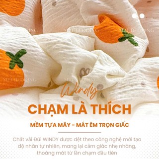 Bộ Chăn Ga Gối Cotton Đũi Windy M2T Bedding Gồm Ga Giường 2 Vỏ Gối Và Chăn Chần Bông Hè