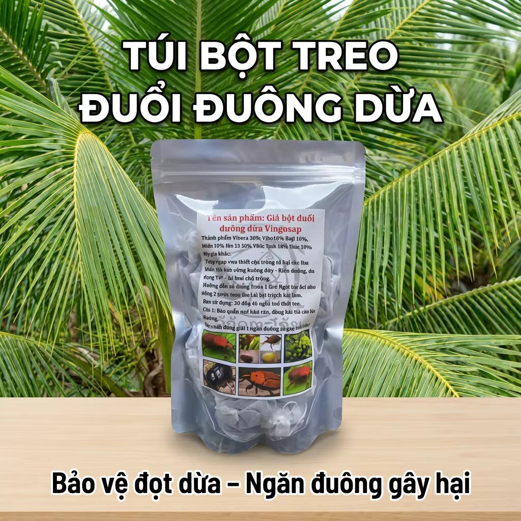 [Freeship Xtra] CHÍNH HÃNG - Túi Bột Treo Đuổi Đuông Dừa (25 Túi nhỏ)