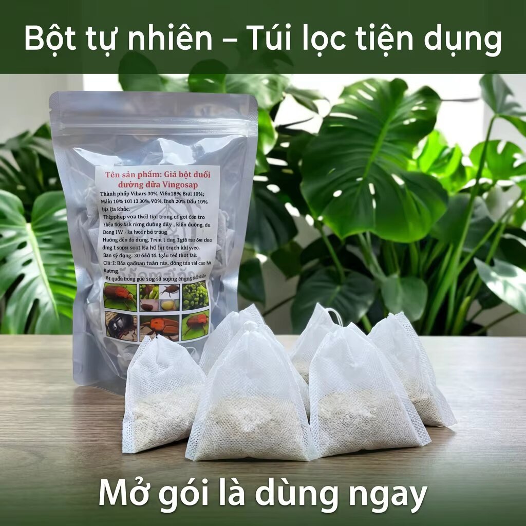 [Freeship Xtra] CHÍNH HÃNG - Túi Bột Treo Đuổi Đuông Dừa (25 Túi nhỏ)