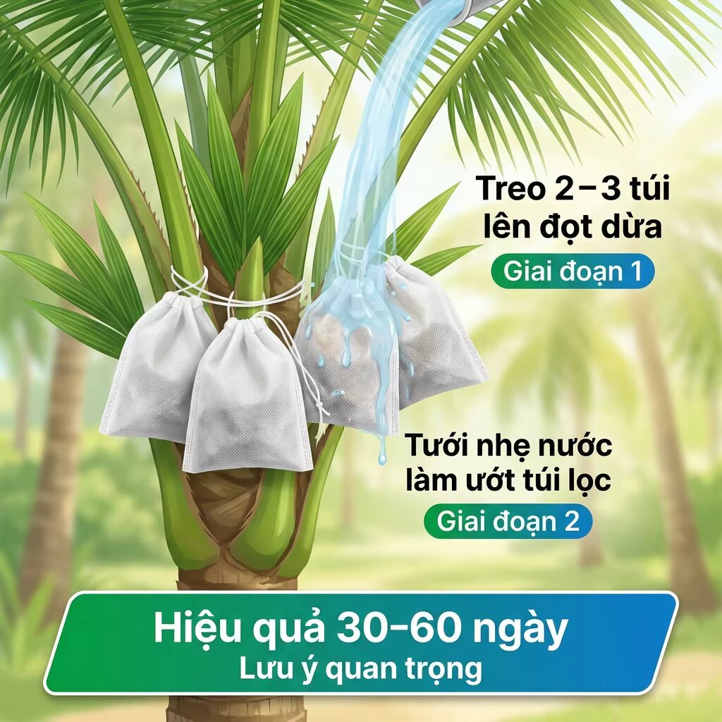 [Freeship Xtra] CHÍNH HÃNG - Túi Bột Treo Đuổi Đuông Dừa (25 Túi nhỏ)