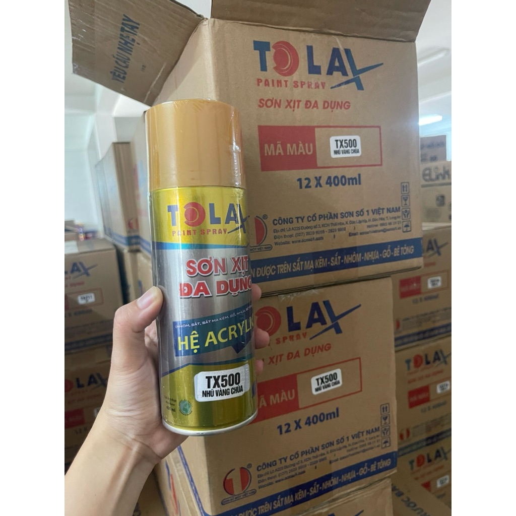 Sơn Tolax - sơn số 1 Đủ màu dùng cho gỗ, nhựa, kim loại,… a