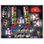 sticker mini chữ race và nhiều tem nhỏ dán lên điện thoại ...;.