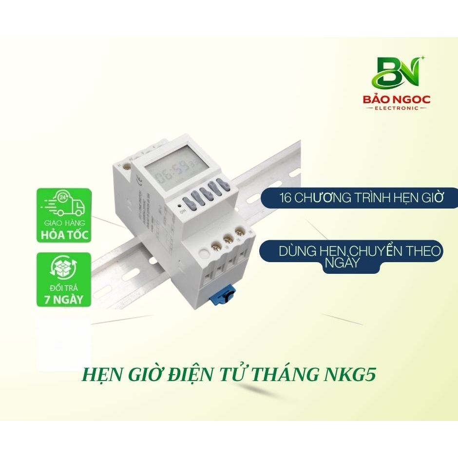 Hẹn giờ tháng - Timer hẹn giờ - đồng hồ hẹn giờ NKG5