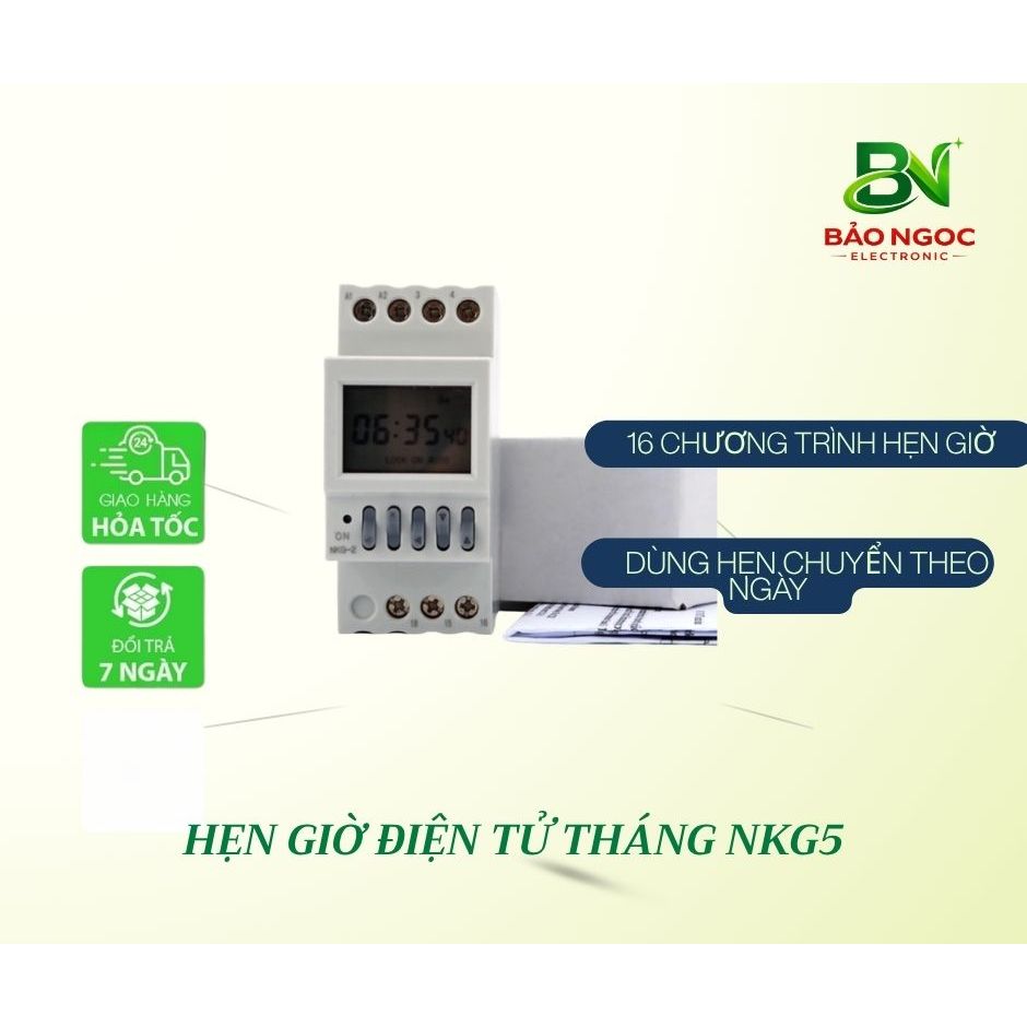Hẹn giờ tháng - Timer hẹn giờ - đồng hồ hẹn giờ NKG5