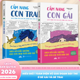 Sách - Combo 2 Quyển: Cẩm Nang Con Trai & Cẩm Nang Con Gái - Sách Gối Đầu Giường Cho Con Trai, Con Gái Tuổi Dậy Thì