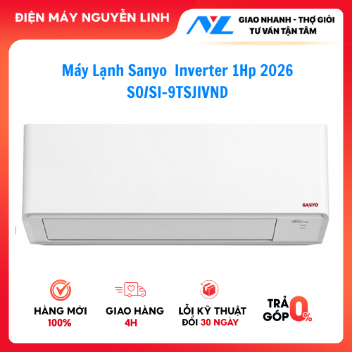 Máy Lạnh Sanyo Inverter 1Hp SO/SI-9TSJIVND model 2026 | Shopee Việt Nam