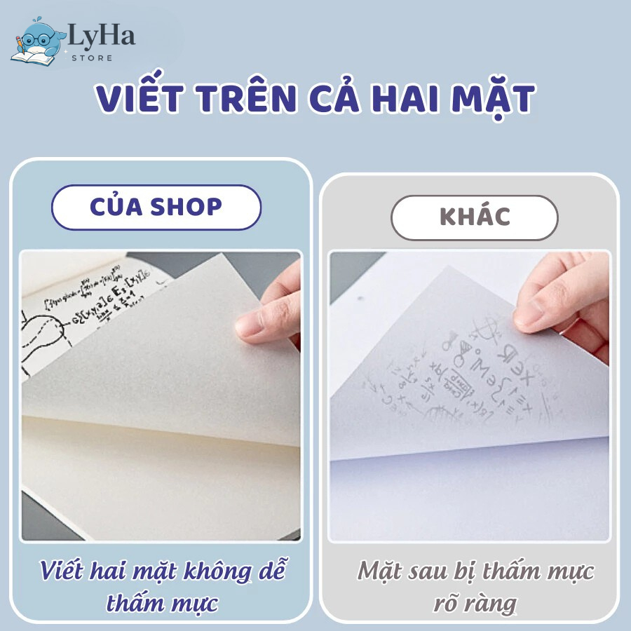 Sổ Tay Ghi Chú 200 trang , Giấy Nháp Trơn Xé A5 , Giấy Vẽ Tranh 80gsm Lật Dọc – Bìa Kraft giấy trắng cho học sinh
