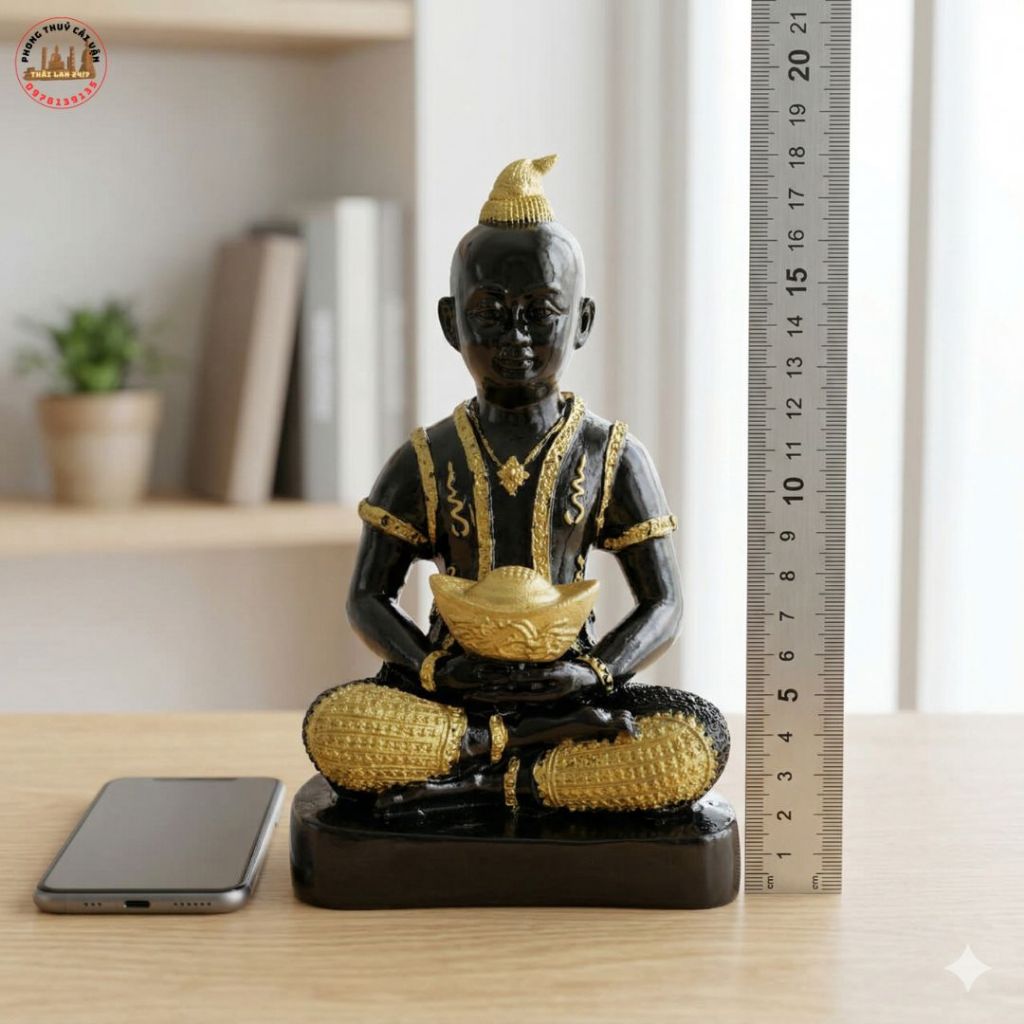 Vật Phẩm Trang Trí Tiên Đồng cao 20cm Làm Quà Tặng Tân Gia Decor Kệ Sách sang trọng
