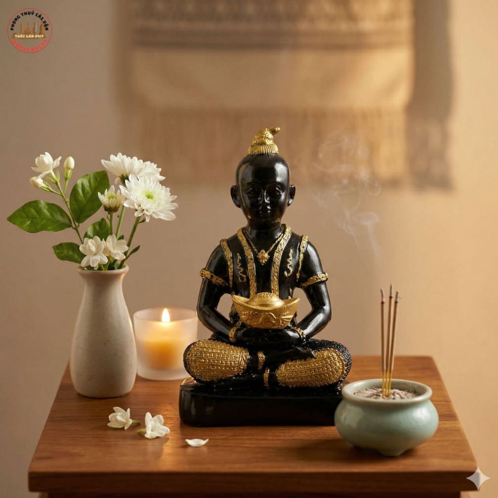 Vật Phẩm Trang Trí Tiên Đồng cao 20cm Làm Quà Tặng Tân Gia Decor Kệ Sách sang trọng