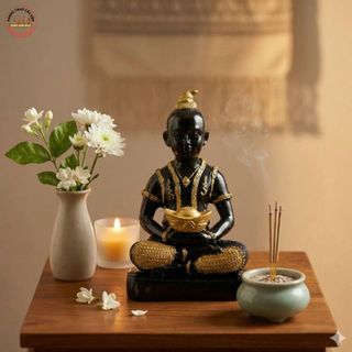 TƯỢNG TRANG TRÍ ĐỂ BÀN PHONG CÁCH THÁI LAN CAO 20CM ĐỘC LẠ