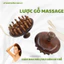 Lược Massage 28 răng Toàn Thân Bằng Gỗ Đầu Lược Tròn, Bàn Chải Kinh Tuyến-MỸ NGHỆ DƯỠNG SINH HT