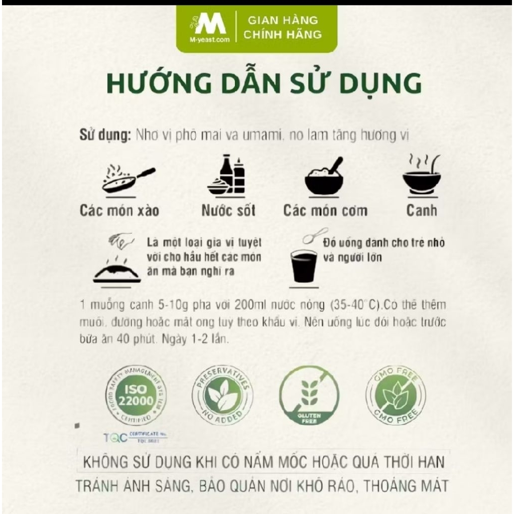 Bột cao nấm men bia 100g - thực phẩm dinh dưỡng tự nhiên - lựa chọn dinh dưỡng lành mạnh mỗi ngày