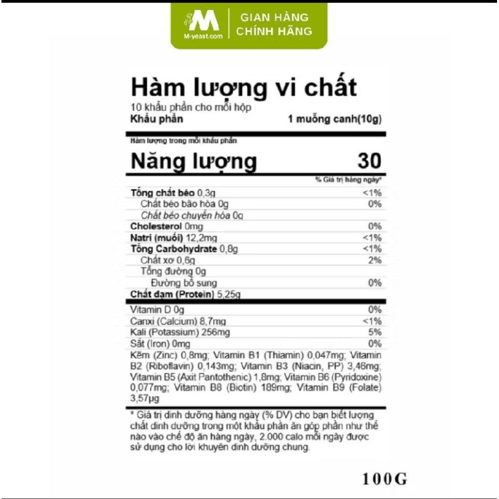 Bột cao nấm men bia 100g - thực phẩm dinh dưỡng tự nhiên - lựa chọn dinh dưỡng lành mạnh mỗi ngày