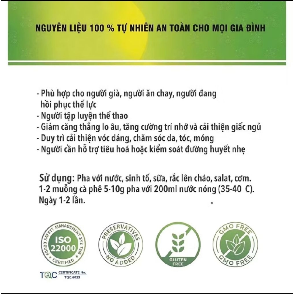 Bột cao nấm men bia 100g - thực phẩm dinh dưỡng tự nhiên - lựa chọn dinh dưỡng lành mạnh mỗi ngày