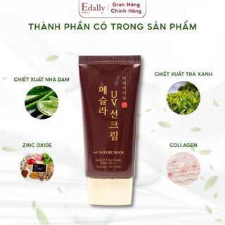 Kem Chống Nắng Ngừa Nám Mesla Nature Book SPF50+, Ngừa Nám, Dưỡng Sáng, Bảo Vệ Da Toàn Diện 50g
