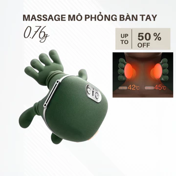 Máy Massage Bàn Tay, Máy Mát Xa Tay Cầm Tay, Massage Ngón Tay Mô Phỏng Bàn Tay Người, Hỗ Trợ Thư Giãn, Giảm Mỏi, Tê Bì