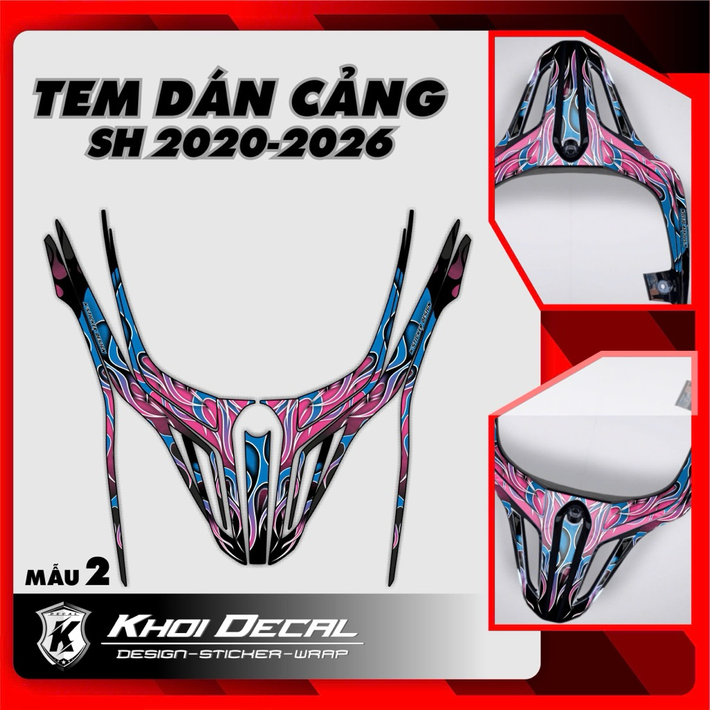 Tem dán tay dắt SH 2020-2026 decal cao cấp