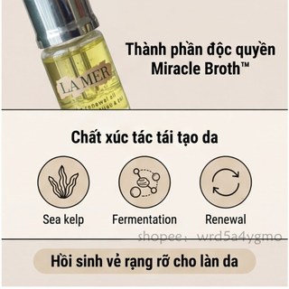 Hàng sẵn/Chính hãng chính phẩm LA MER The Renewal Oil 5ml Dầu dưỡng ẩm Sáng da Cấp ẩm Tái tạo da