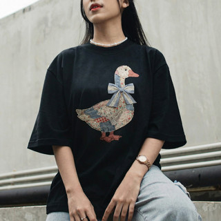 Áo Thun Local Brand FANTASTEE PATCHWORK DUCK Cotton 100% 250gsm Form Oversize, Hoàn Thiện Cao Cấp