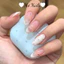 Nail Box Thiết Kế Móng Úp, Móng Giả Dễ Thương Fench Chấm Bi Nền Thạch Hồng M47