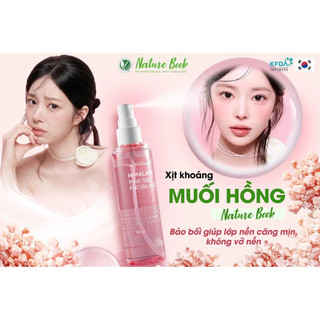 Xịt Khoáng Muối Hồng Himalaya Cấp Ẩm Khoá Nền Dưỡng Da Căng Bóng Nature Book Hàn Quốc 100ml