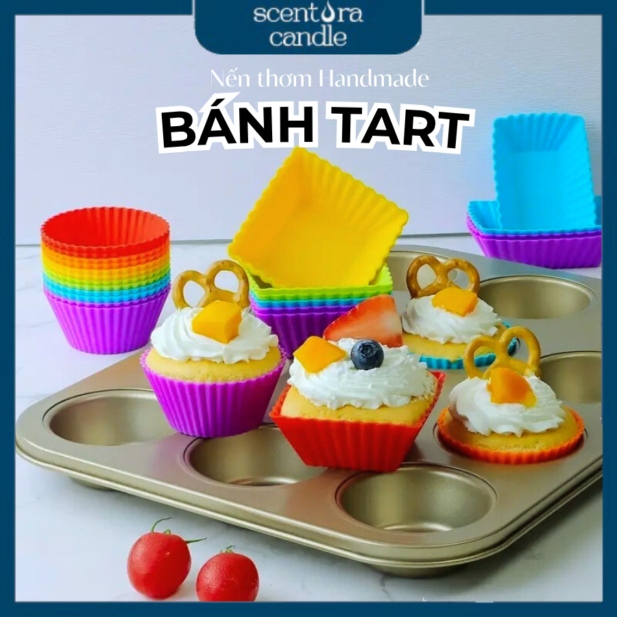 Nến thơm bánh ngọt - Bánh Tart Scentora Candle decor trang trí phòng, quà tặng, quà sinh nhật