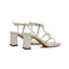 Sandal Cao Gót 7P Đế Vuông Quai Ngang 3 Dây LAURA HADU M7159 Da Vân Siêu Bền BH 12T