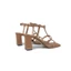Sandal Cao Gót 7P Đế Vuông Quai Ngang 3 Dây LAURA HADU M7159 Da Vân Siêu Bền BH 12T
