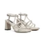 Sandal Cao Gót 7P Đế Vuông Quai Ngang 3 Dây LAURA HADU M7159 Da Vân Siêu Bền BH 12T