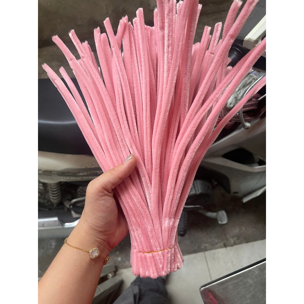 [ hỏa tốc hcm] kẽm nhung làm hoa loại 1 7-8mm nhiều màu làm hoa handmade  lông dày, màu pastel, làm quà trang trí ANGI