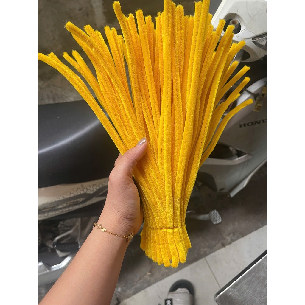 [ hỏa tốc hcm] kẽm nhung làm hoa loại 1 7-8mm nhiều màu làm hoa handmade  lông dày, màu pastel, làm quà trang trí ANGI