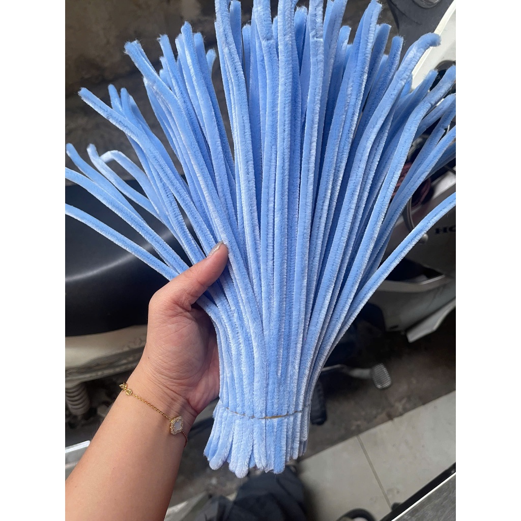 [ hỏa tốc hcm] kẽm nhung làm hoa loại 1 7-8mm nhiều màu làm hoa handmade  lông dày, màu pastel, làm quà trang trí ANGI
