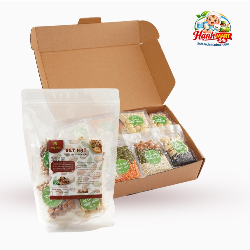 Set Mix Các Loại Hạt Dinh Dưỡng Làm Sữa Hạt, Nấu Cháo BalyFoods,Set Hạt Mix Sẵn Gói Tiện Lợi 10 Gói