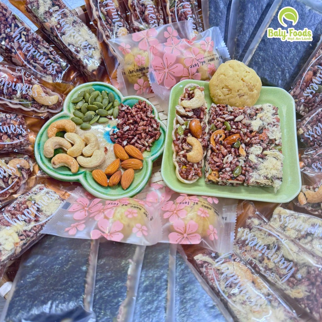 Set Mix Các Loại Hạt Dinh Dưỡng Làm Sữa Hạt, Nấu Cháo BalyFoods,Set Hạt Mix Sẵn Gói Tiện Lợi 10 Gói
