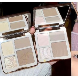 Bảng tạo khối phấn bắt sáng MugeLeen 3D 4 màu tự nhiên