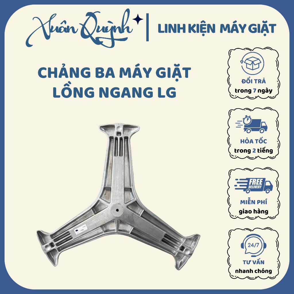 [TẶNG 1 MỠ BÒ] Càng chạc ba, chảng ba máy giặt LG - Phụ kiện thay thế chính hãng