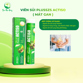 Viên sủi Plusszs Actiso (Hỗ trợ mát gan, thanh nhiệt)