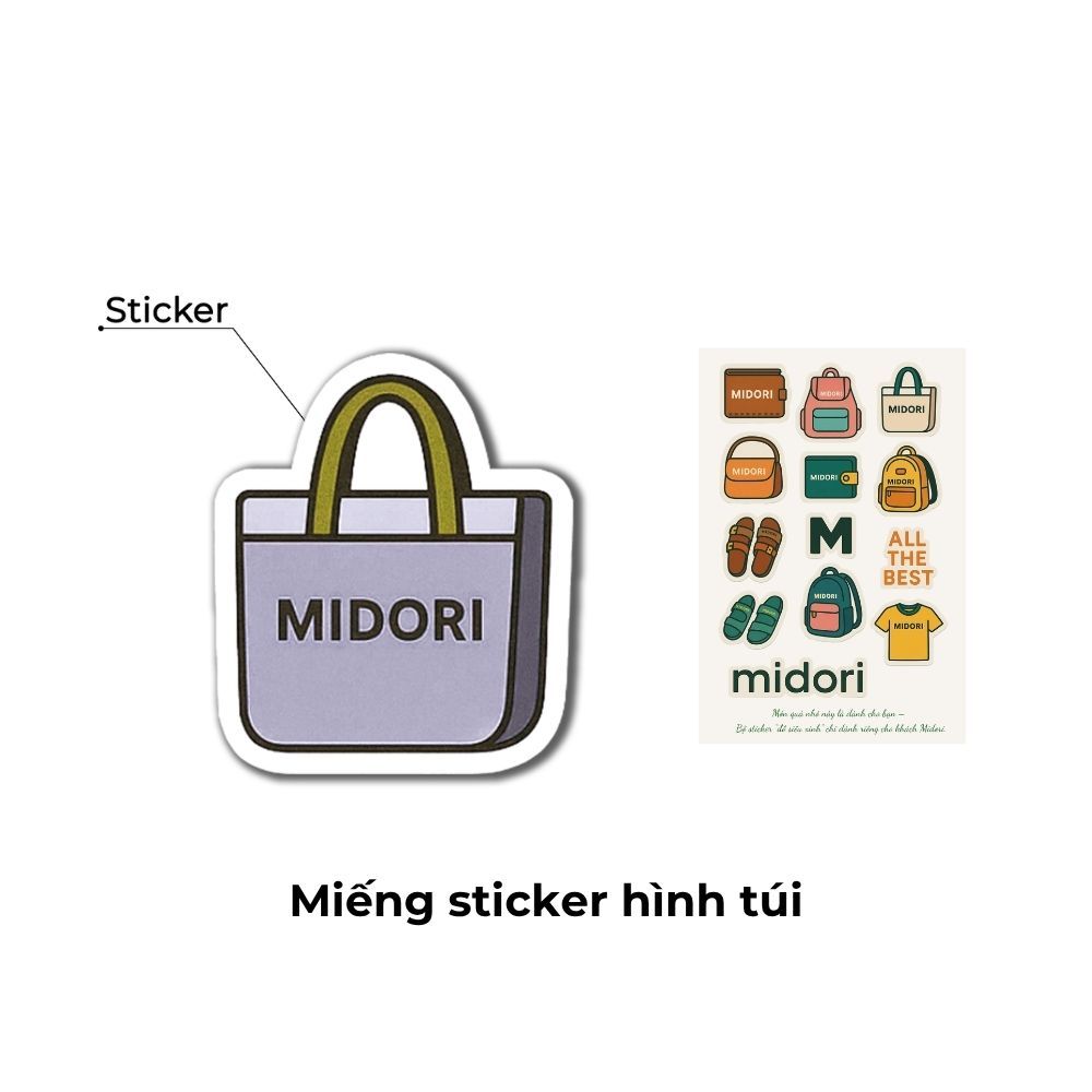 Sticker Ví Cầm Tay Nam Nữ Thời Trang| MIDORI FOR MAN