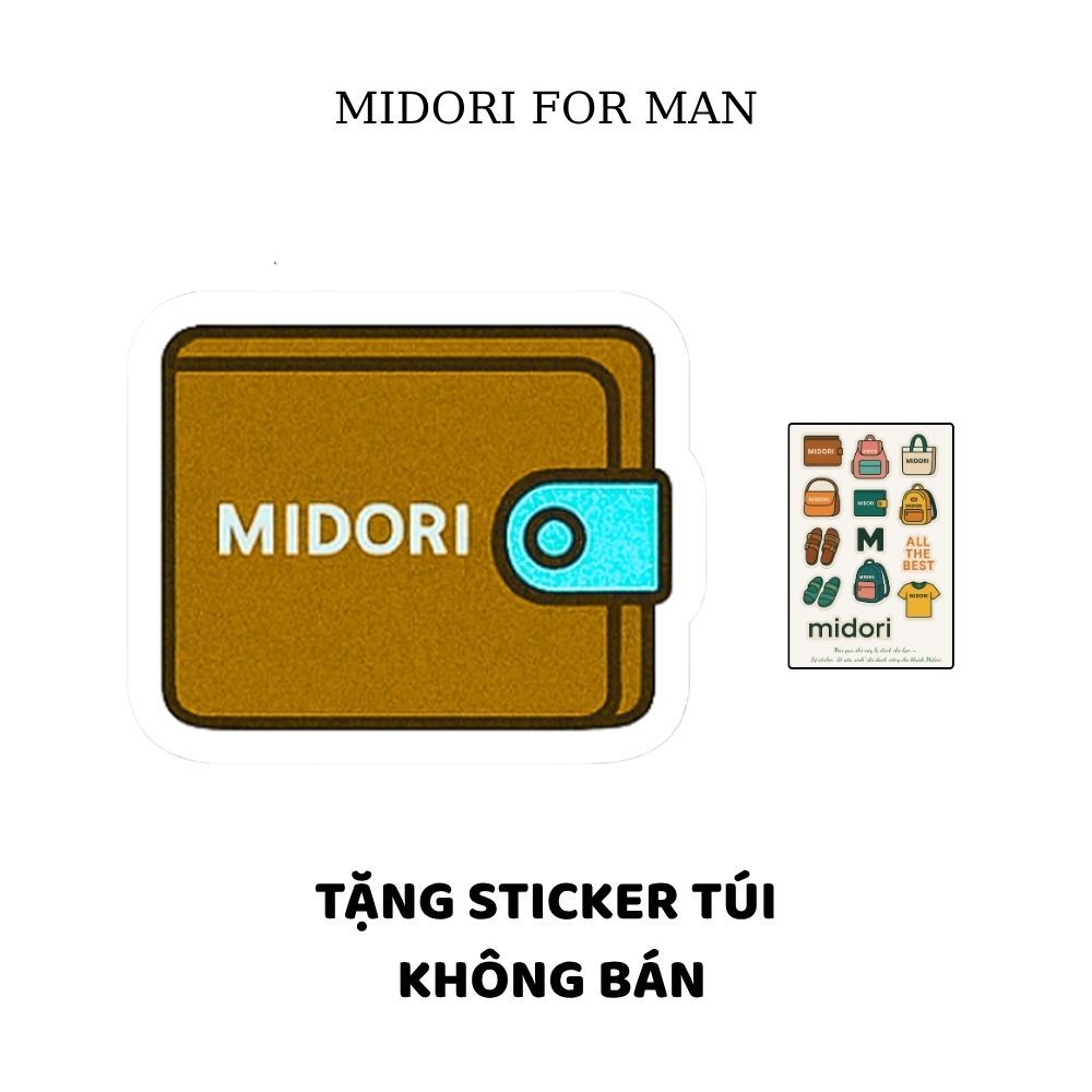Sticker Ví Cầm Tay Nam Nữ Thời Trang| MIDORI FOR MAN