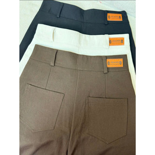 Quần KAKI Nhật Ống Rộng ELEGANTE Siêu Dày Dặn Không Phai Không Nhăn Nhúm Che Khuyết Điểm Đôi Chân Cực Tốt