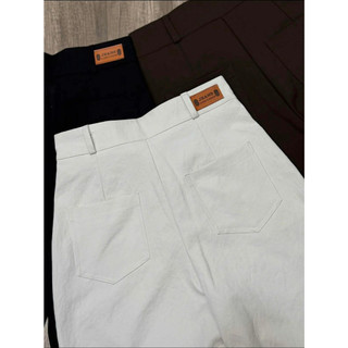 Quần KAKI Nhật Ống Rộng ELEGANTE Siêu Dày Dặn Không Phai Không Nhăn Nhúm Che Khuyết Điểm Đôi Chân Cực Tốt