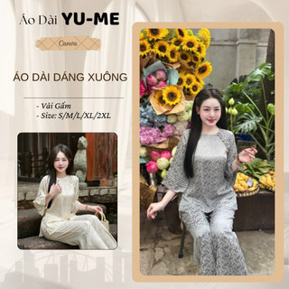 Pháp Phục Cô Ba Chất Liệu Gấm Sò Phối Tay Lửng Cực Sang - Áo Dài YUME