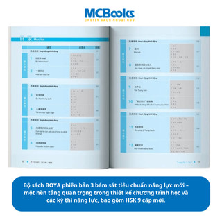 Sách - Combo Giáo Trình Hán Ngữ BOYA Sơ cấp 1,2 & Trung cấp 1 – Phiên bản 3 HSK 9 cấp - MCbooks